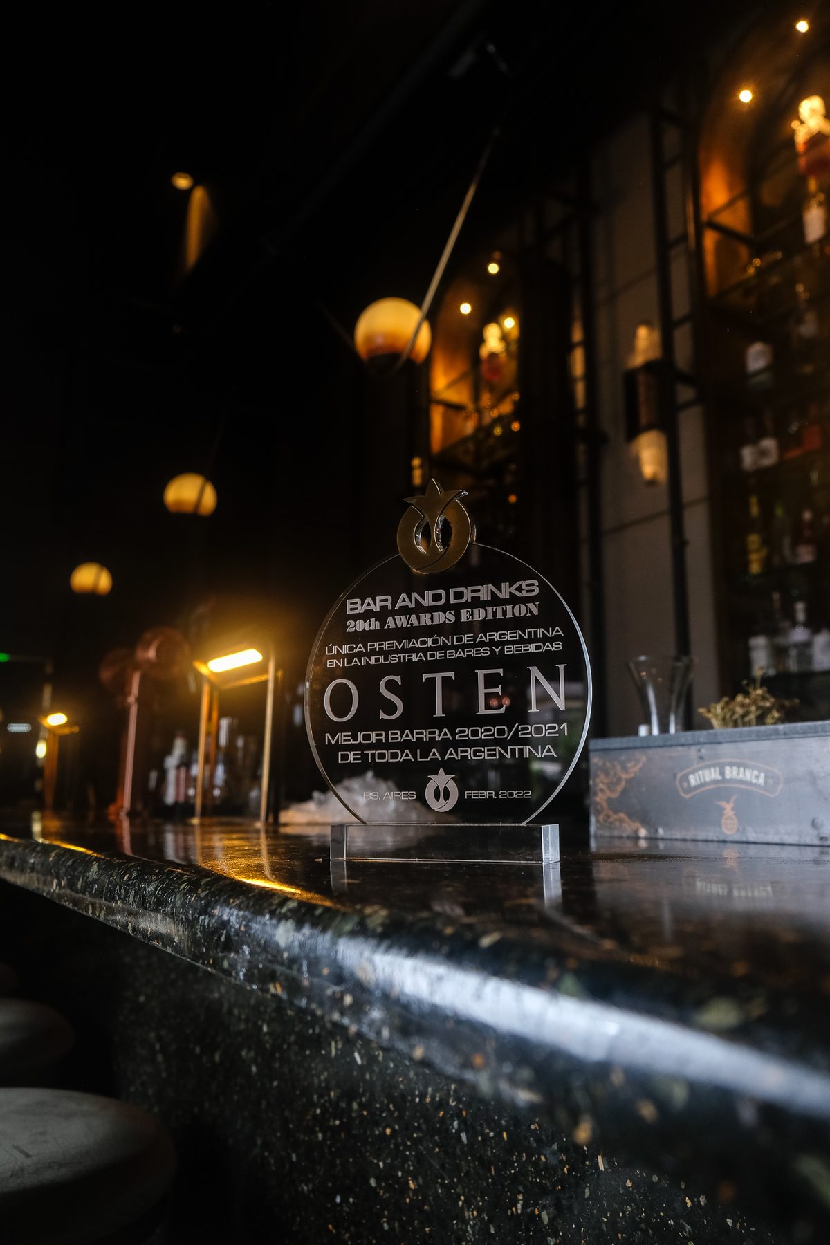 Premio Bar & Drinks — Mejor barra de toda la Argentina