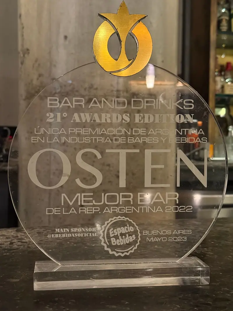 Premio Bar & Drinks — Mejor Bar de la República Argentina 2022